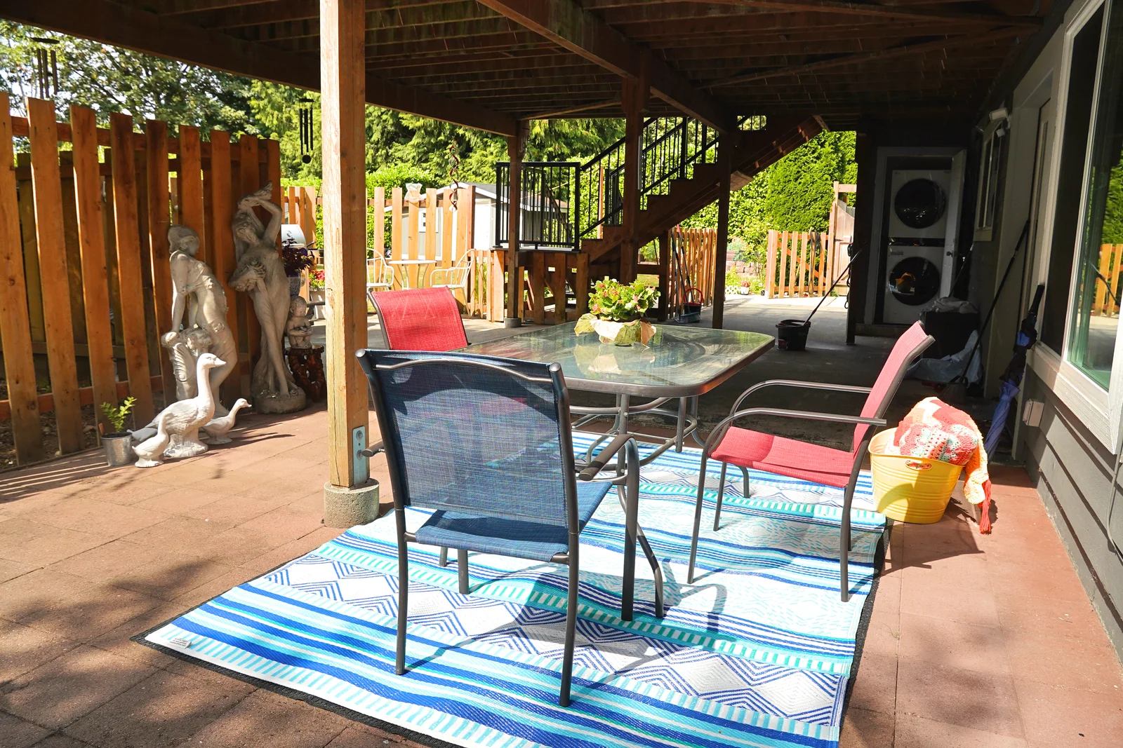 The covered patio at Bear Care AFH II